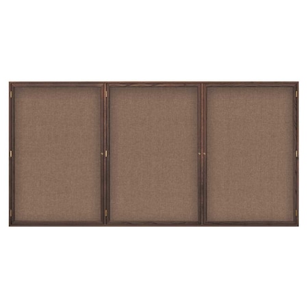 Open Faced Easy Tack Board,72x36,Black Fabric/Black